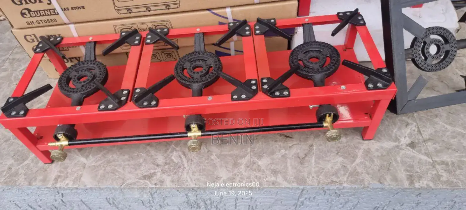 Gas Stove Cookers Industries 3-Burners Deliver