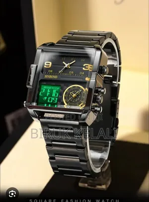 Rolex Square Quartz Full Black Men's Watch