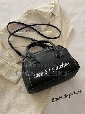 New Arrival Imported Leather-Look Handbag + Sling Bag