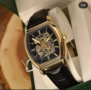 Chenxi Hollow Out Square Men's Relogio
