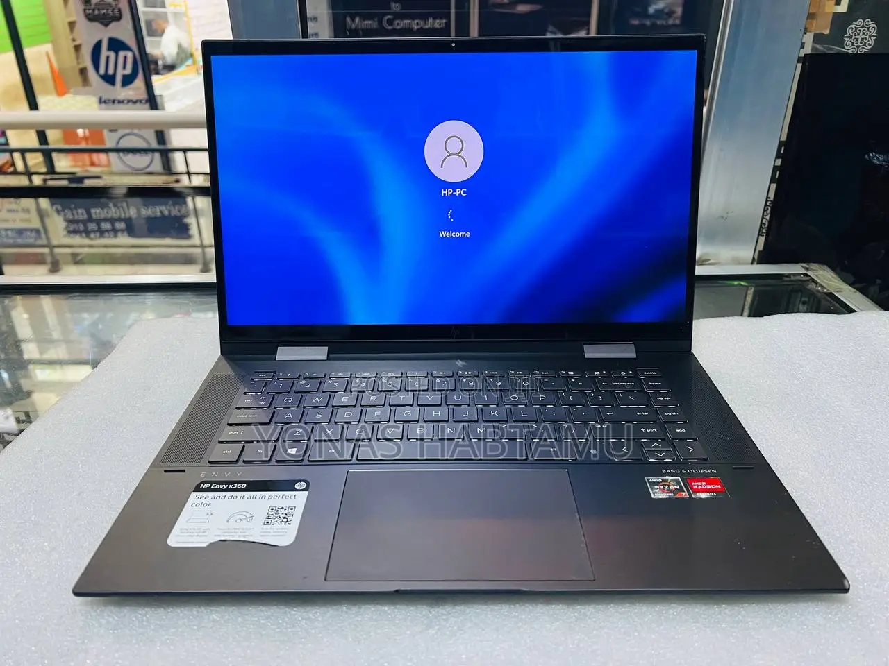 New Laptop HP Envy X360 8GB AMD Ryzen 7 HDD+SSD 512GB