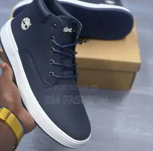 Timber Land Classic Shoes Blue Leather