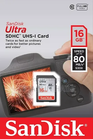 Sandisk Ultra 16gb Camera Memory Card (Sdhc 16gb Memory Card