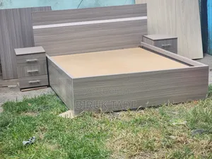150cm Laminated MDF Bed With 2 Nightstands – Free Delivery!