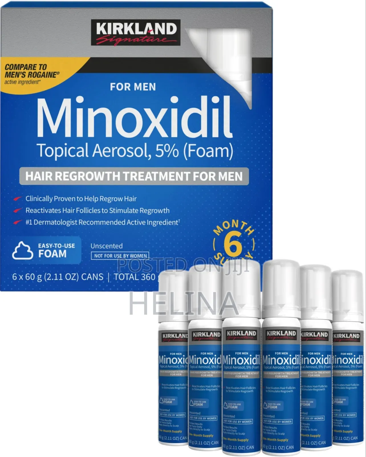 በአጭር ጊዜ ለዉጡን አይተዉ የመሰከሩለት Kirkland 5% Foam ሚኖክሲዲል