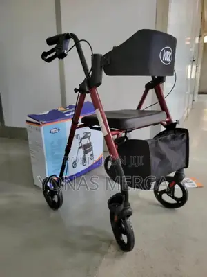Walk With Seat Chair٥walker With Wide Padded Seat Backrest