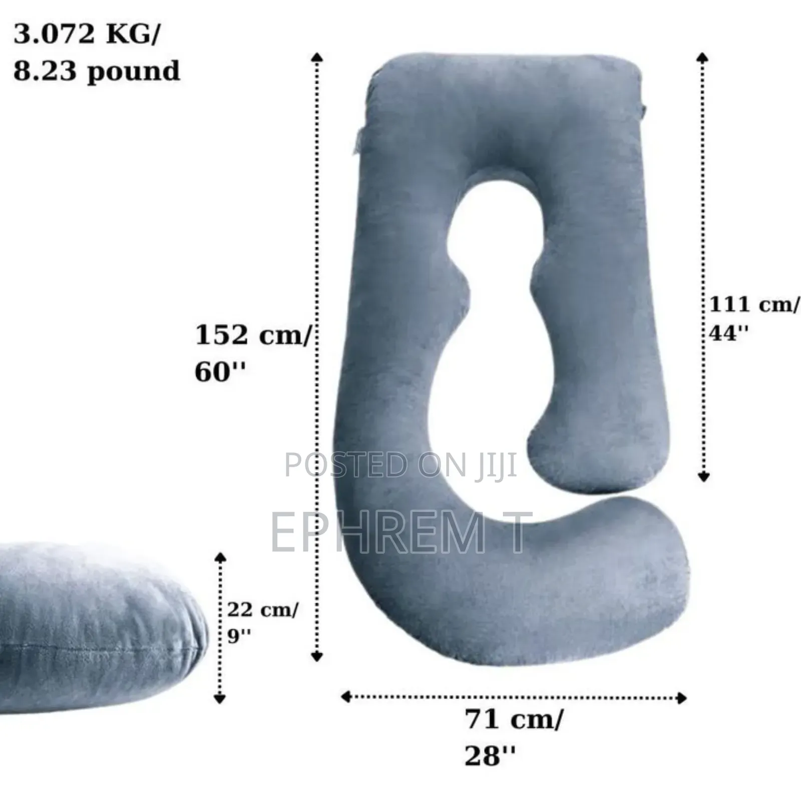 U Shape Maternity Pillow በእርግዝና ወቅት የመኝታ አለመመቸት ፡ 3
