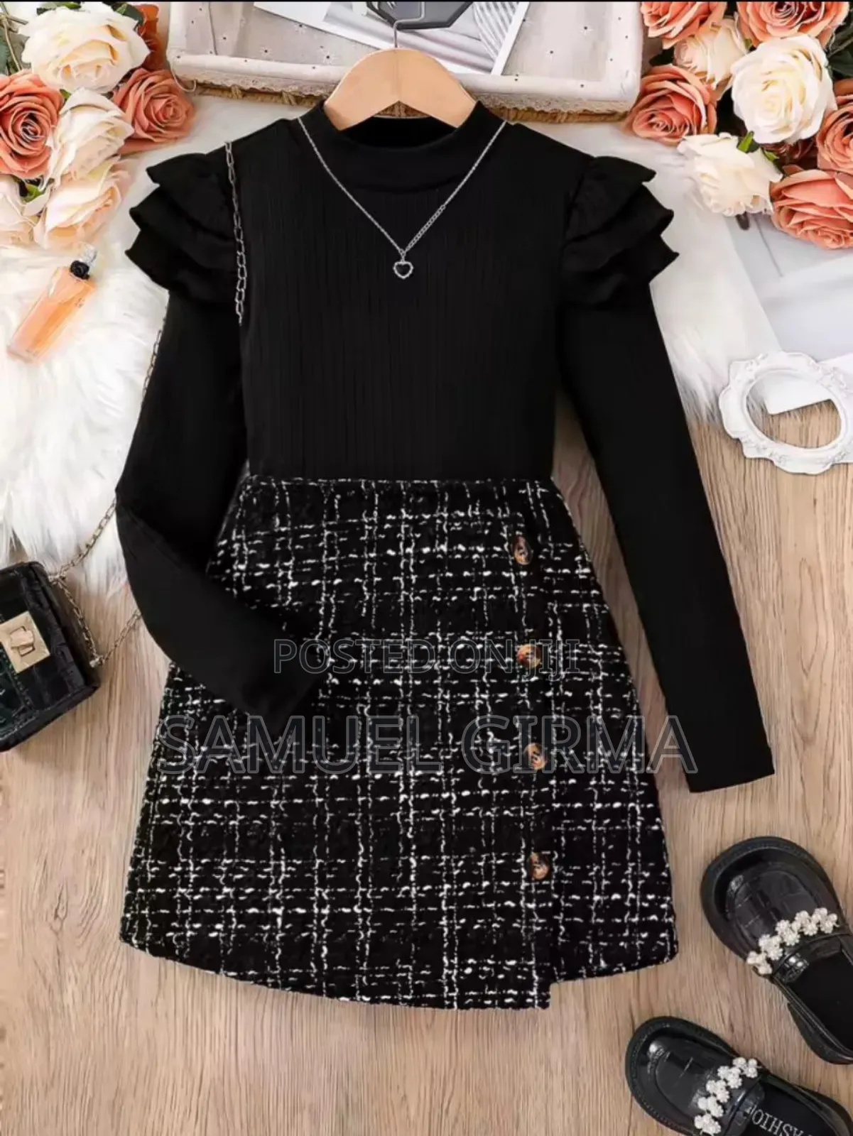 Girls Formal Party Top and Skirt Set Size: 8-12 Years