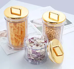 3 Pieces Set Acrylic Canister