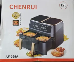 2-in-1 Digital Air Fryer Double Drawer | 12 Liters