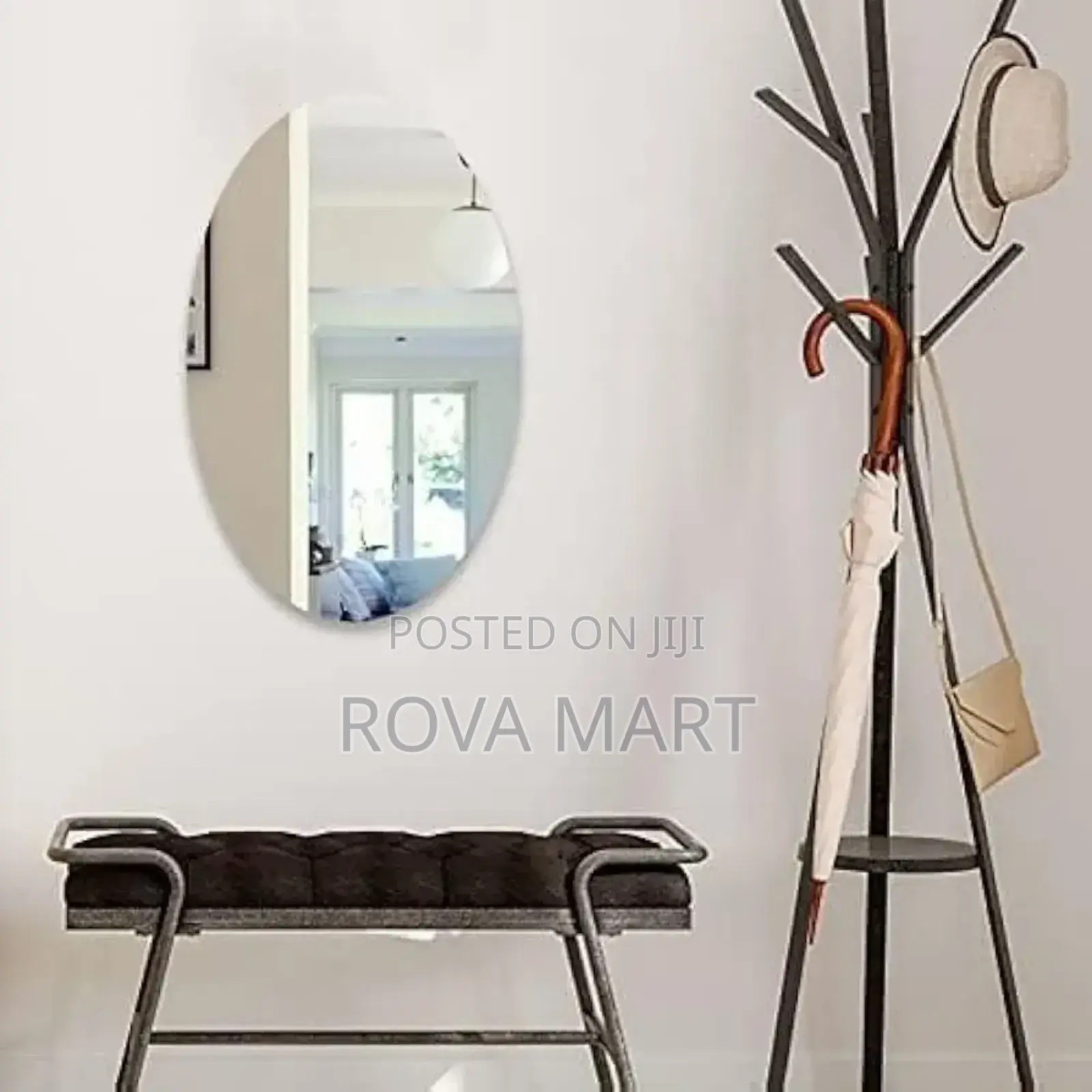 ‎Ovel Shape Sticker Mirror