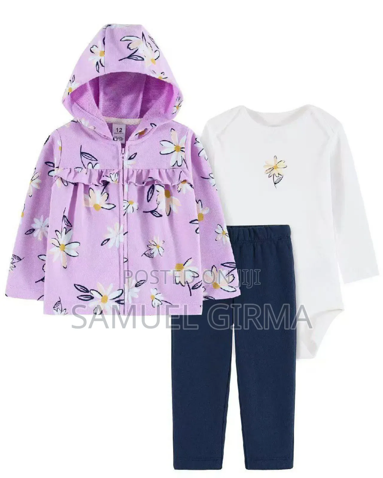 Babygirls 3 PCS Size: 6m - 2 Years