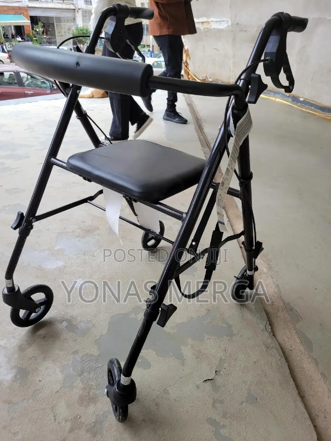 Walker With Seat Back Support爻ظwheels - Walker灵كunder-Seat