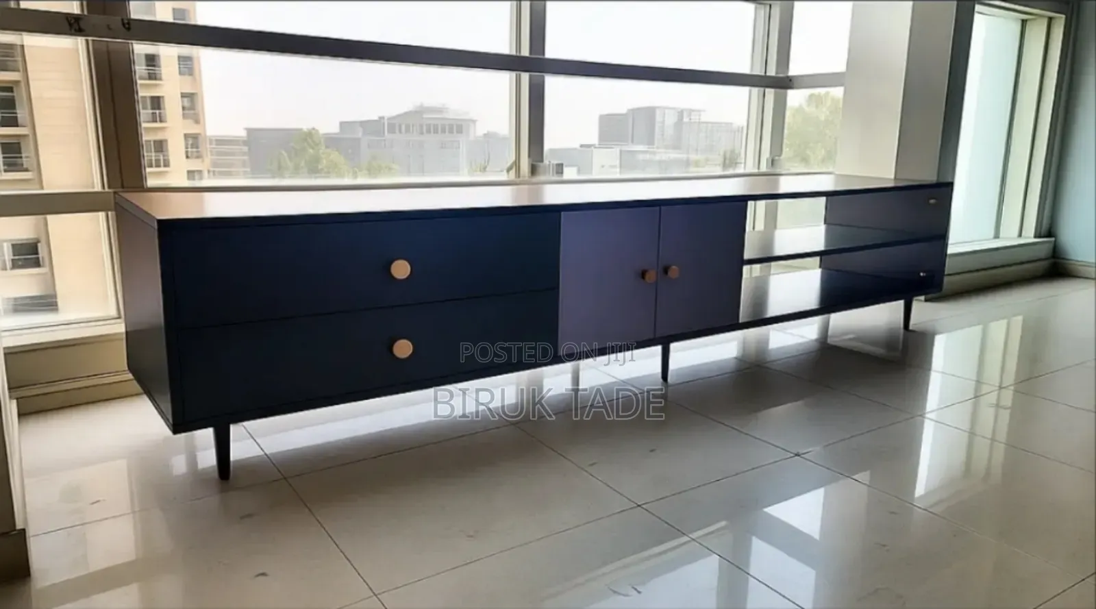 Modern Tv Stand – Custom Order(220cm X 35cm) - Free Delivery