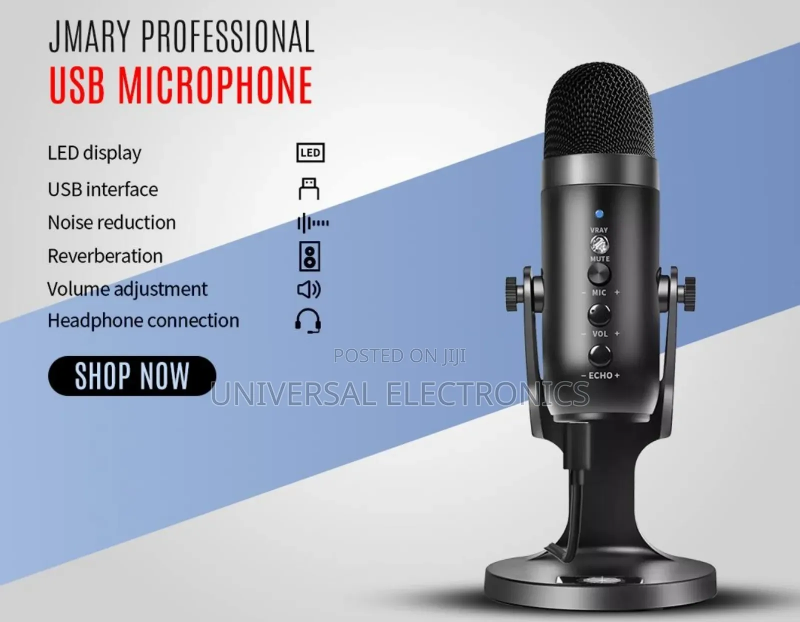 Professional Jmary Podcaste Microphone (Cardiod Pick Up )
