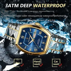 Luxury Men Watch Waterproof Man Clock Stainless Steel