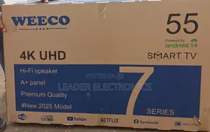 Weeco Tv 55" Smart Android Tv 4 K Uhd New 2025