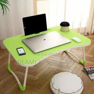 Multicolor Laptop Table With Cup Holder