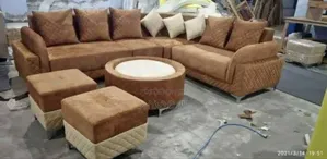 Artisan Upholstery Sofa Design With Table