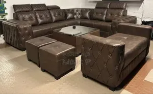 Leather Sofa, So Good Design With Table