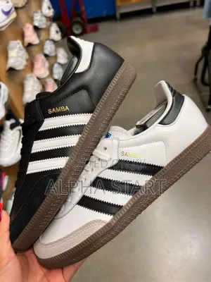 Adidas Samba High Black and White Flat Lather Shoes for You