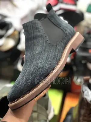Quality Men’S Suede Boots Blue Black