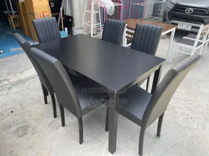 Korate Leather Dining Table 6 Person