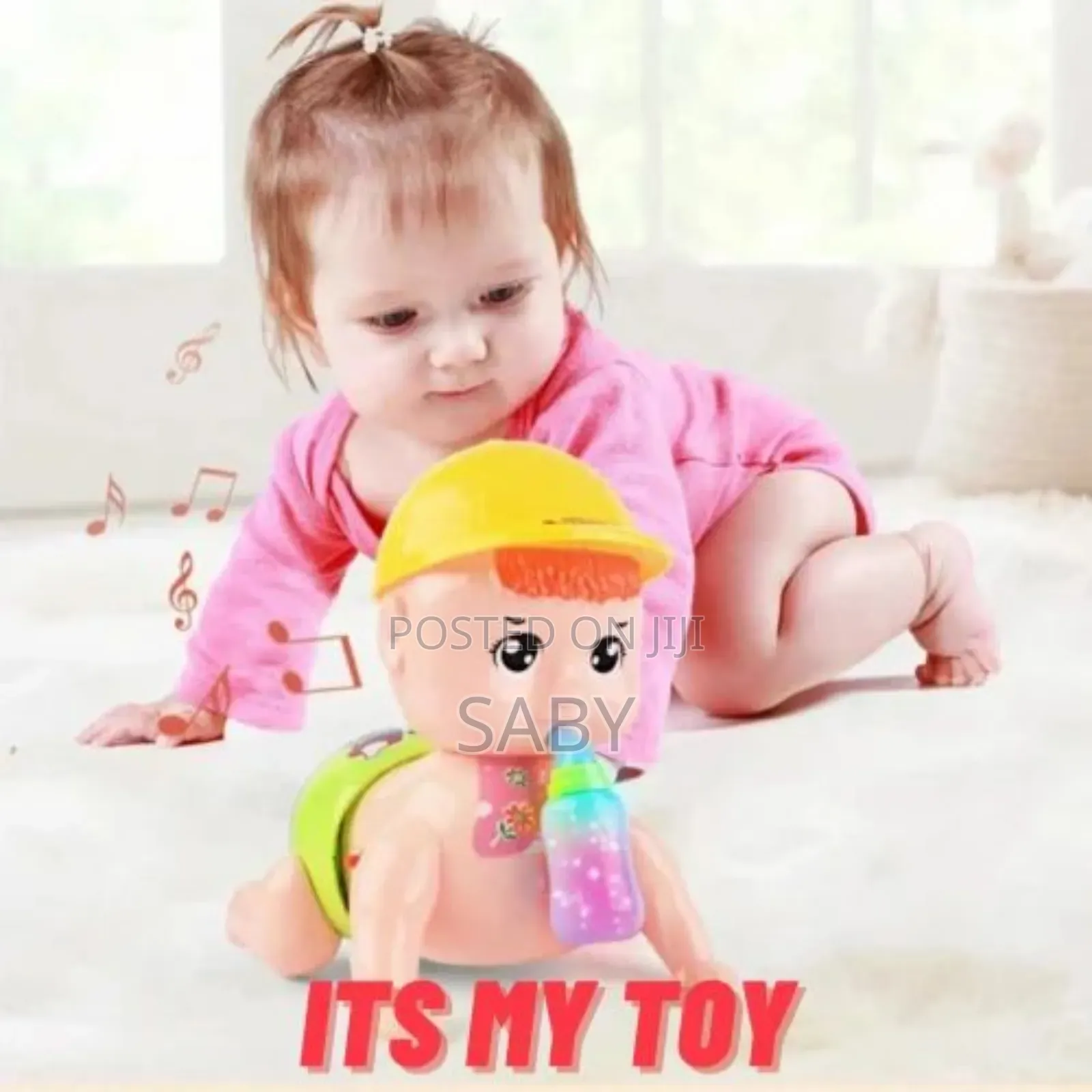  
Crawling Baby Toy With Voice, Lightening and Music