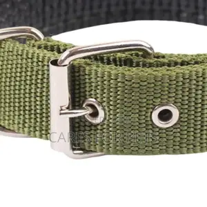 Durable Metal Belt Buckled Collar / የውሻ ኮላር