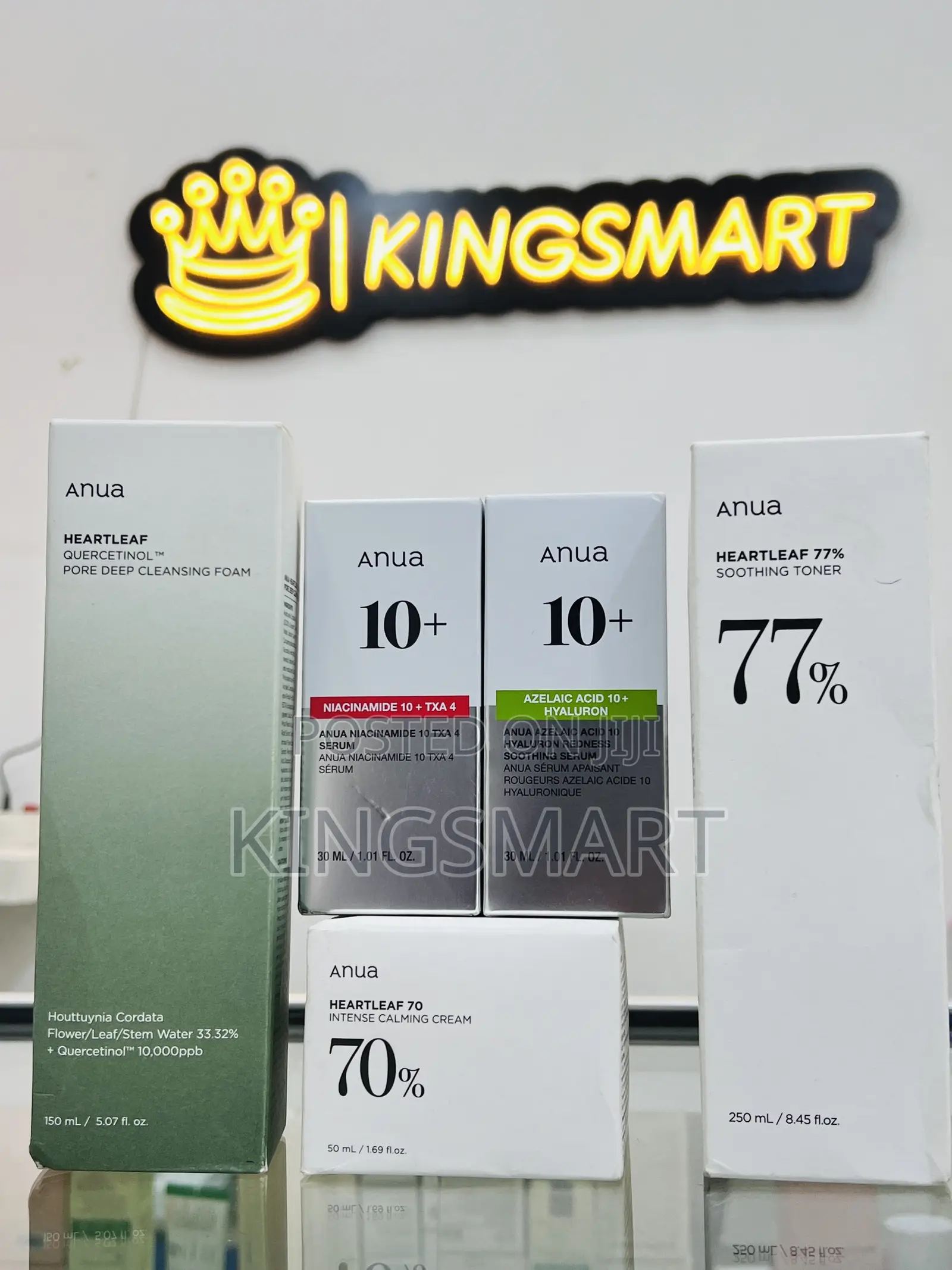 Anua Intense Calming ,Azelic, Niancinamide, and Toners