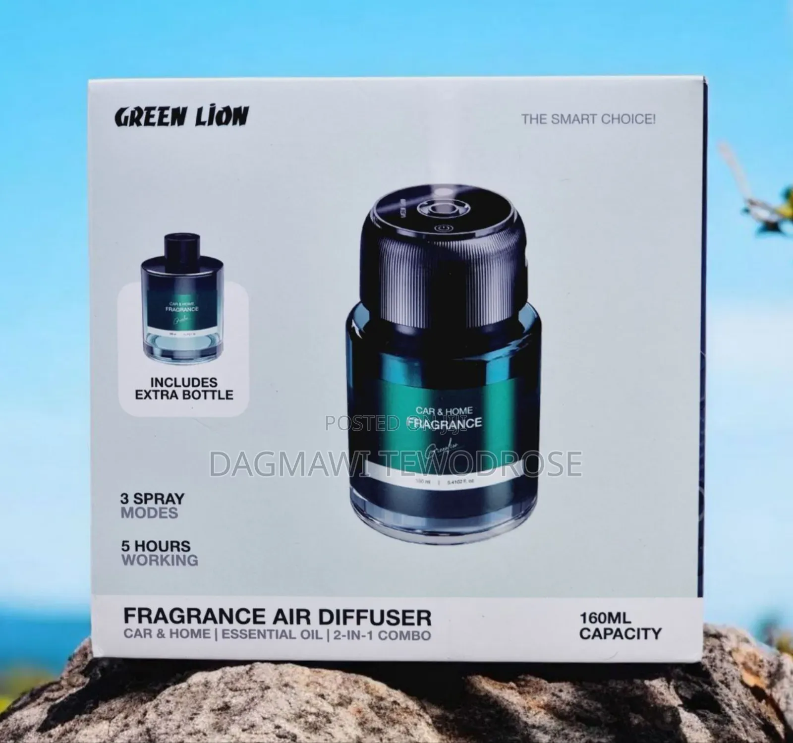  2-in-1 Combo Green Lion Fragrance Air Diffuser