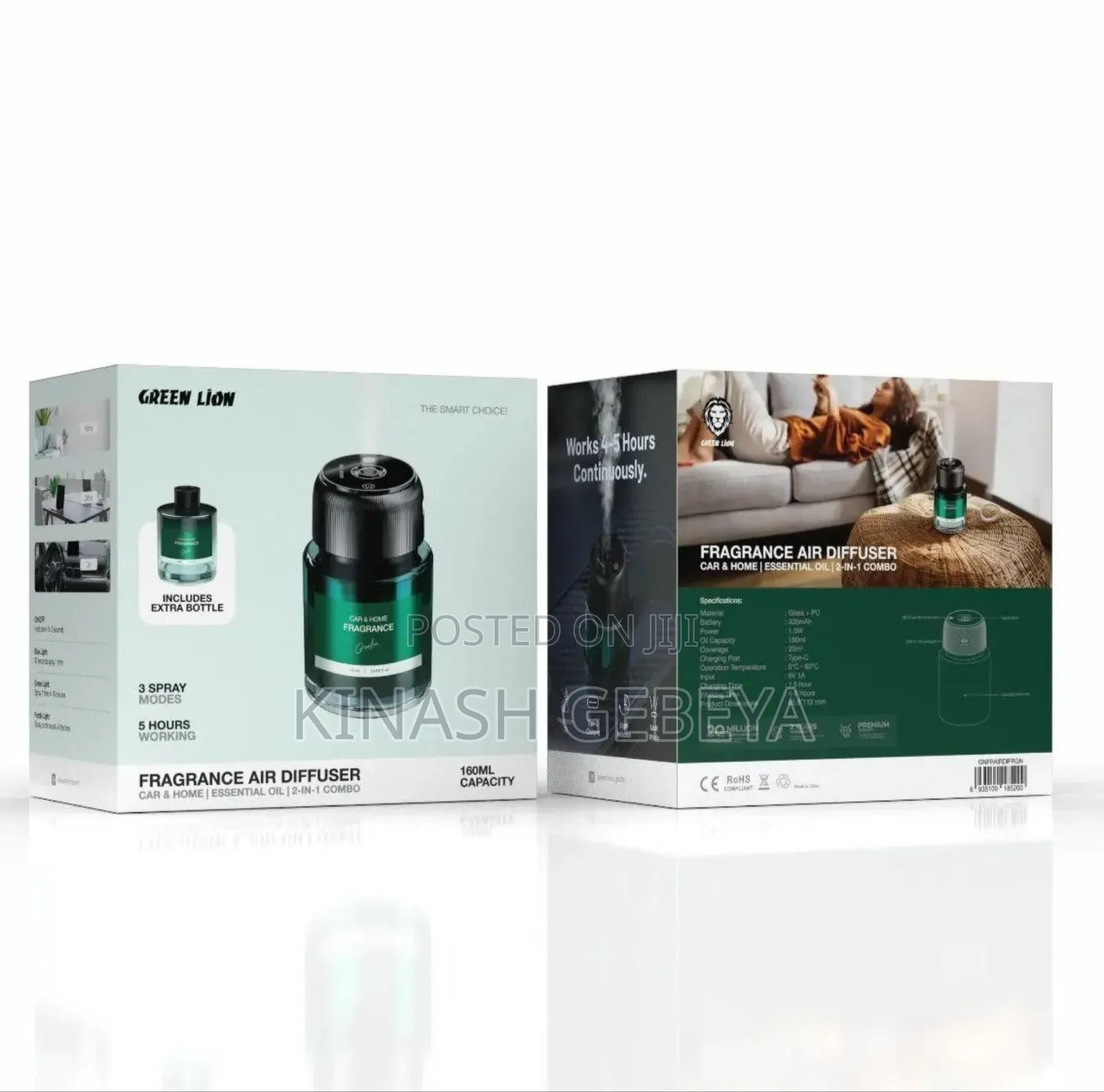 2in1 Green Lion Fragrance Air Diffuser