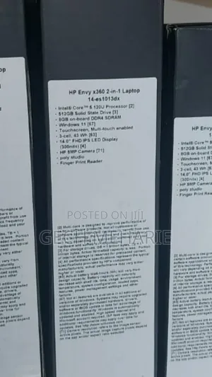 New Laptop HP Envy X360 8GB Intel Core Ultra 5 SSD 512GB
