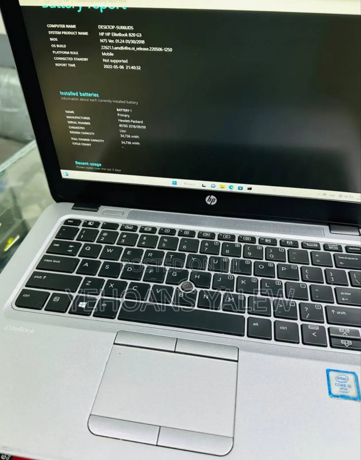 New Laptop HP EliteBook 820 G1 8GB Intel Core I5 SSD 128GB