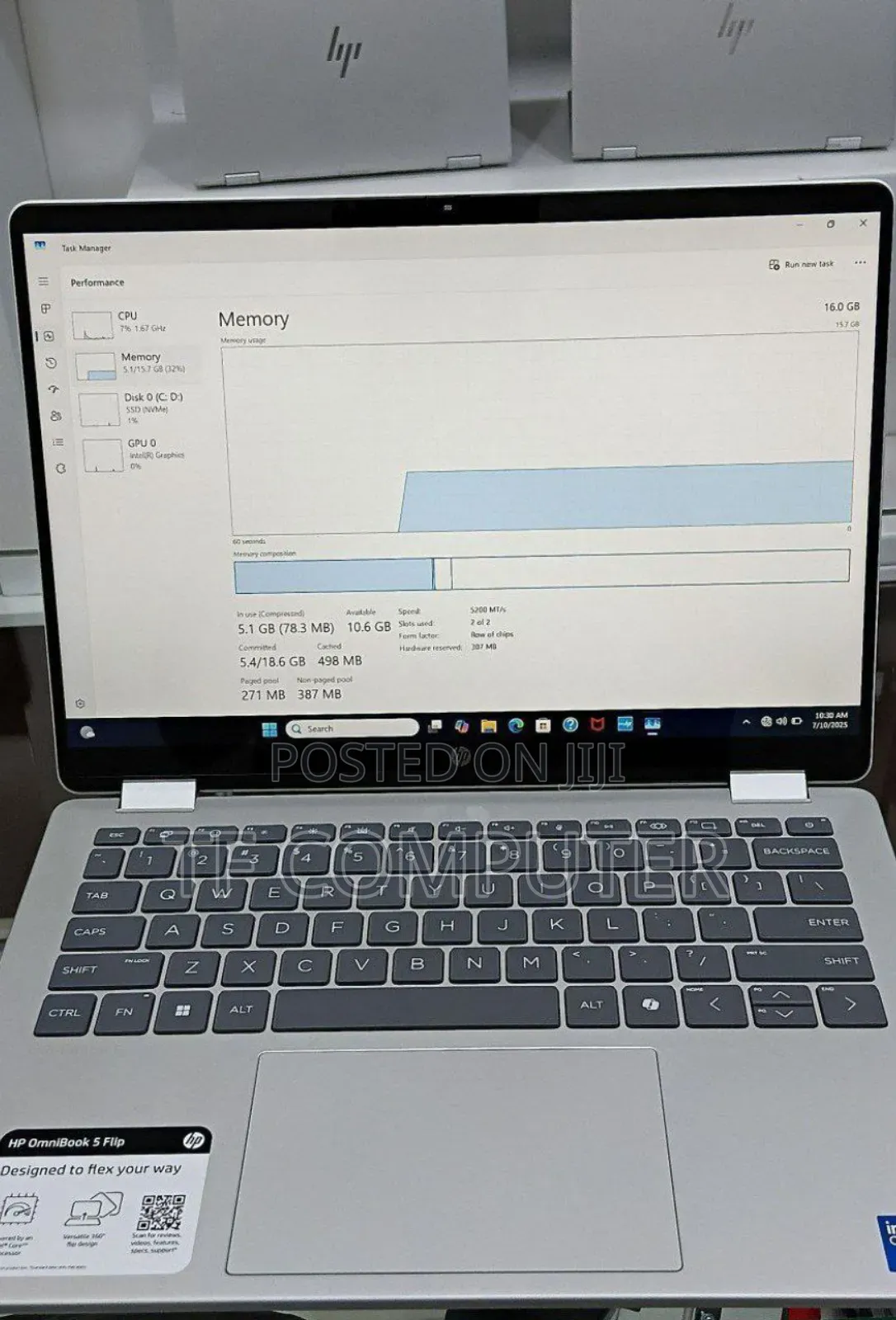 New Laptop HP OmniBook X Laptop 14-Fe0097nr 16GB Intel Core I7 SSD 1T