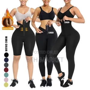 Sauna Pants Supper High Waist Pocket Legging Women Corset