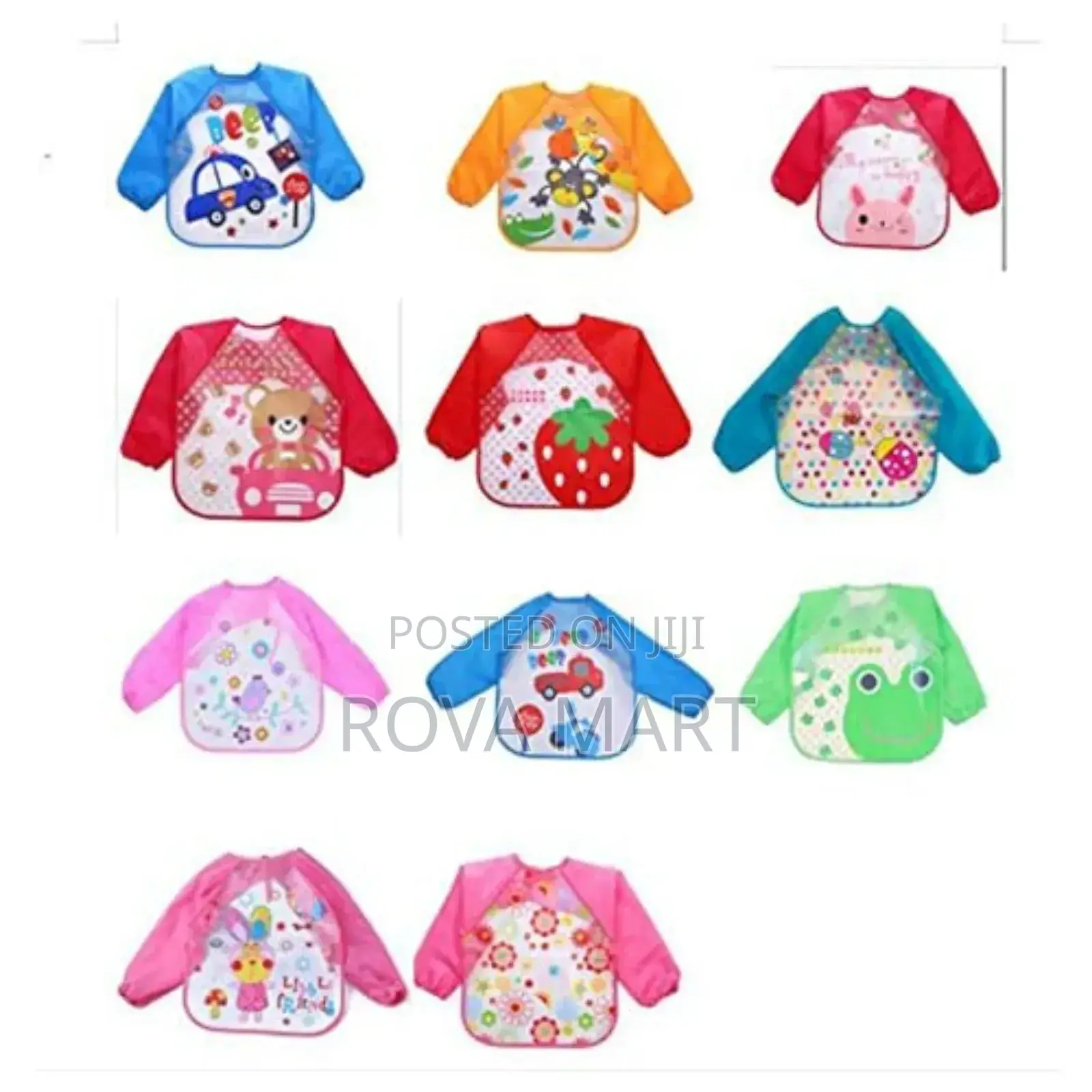 Infant Long Sleeve Feeding Aprons