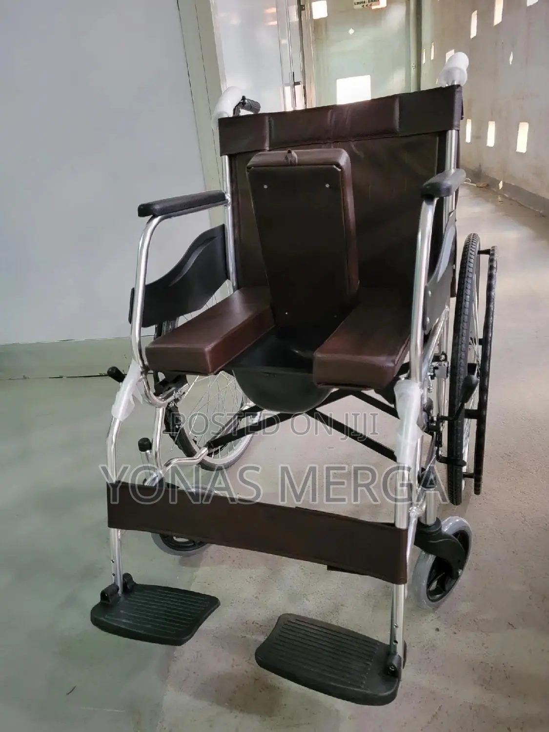 Leather Seat Wheelchair琴٦wheelchair#补wheelchairك小wheelchair