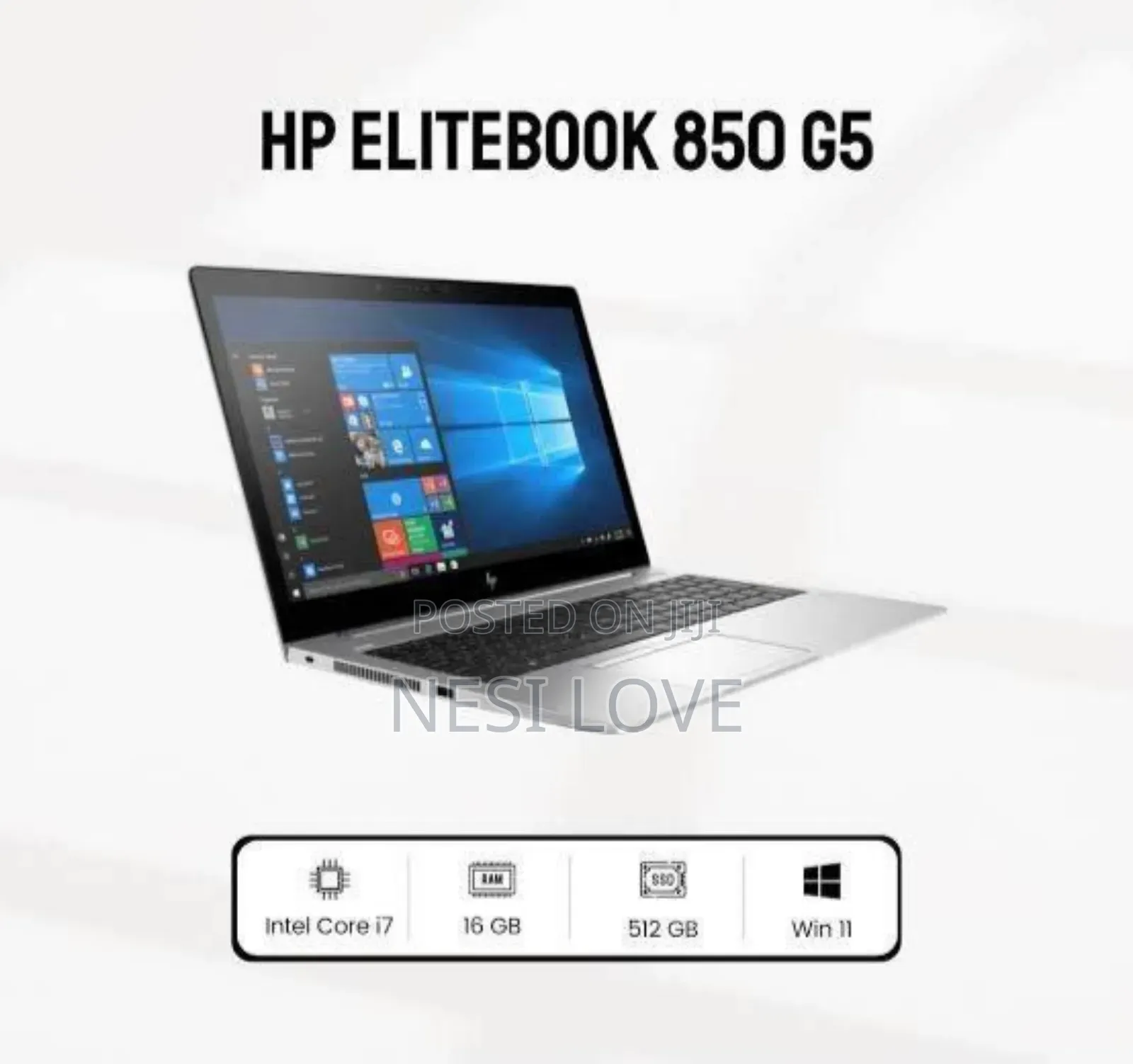 New Laptop HP EliteBook 850 G5 16GB Intel Core i7 SSD 512GB