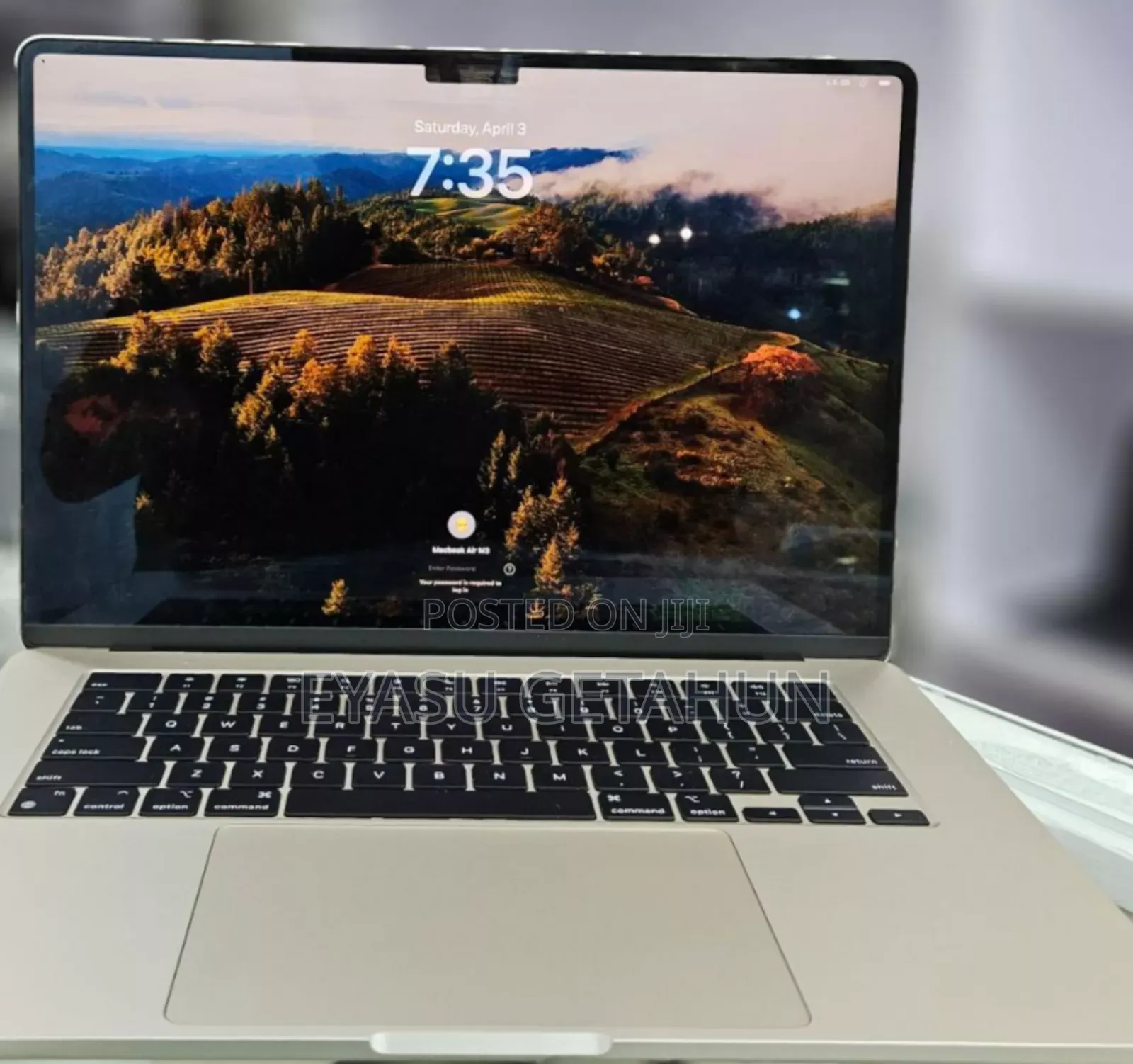 New Laptop Apple MacBook Air 2024 M3 15-Inch 8GB Apple M3 SSD 256GB