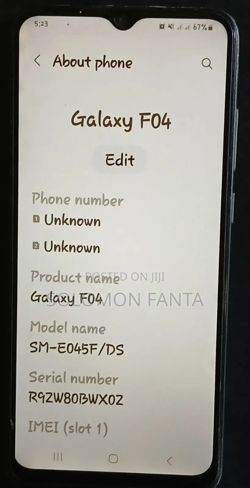 Samsung Galaxy F04 64 GB Bronze