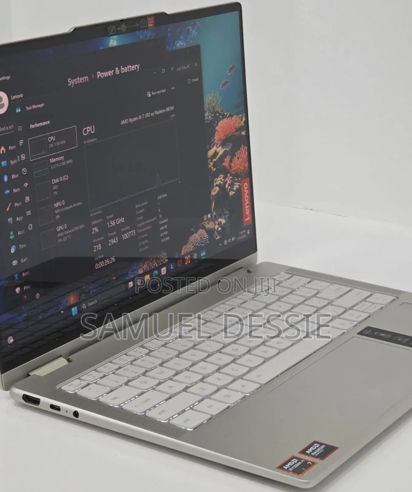 New Laptop Lenovo Yoga 7i 16GB AMD Ryzen 7 SSD 1T