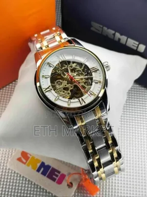 Skmei Men's Business Skeleton Hollow Mechanical Automatic