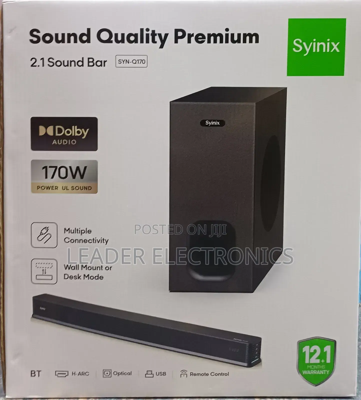Syinix Quality Premium Sound Bar 170w