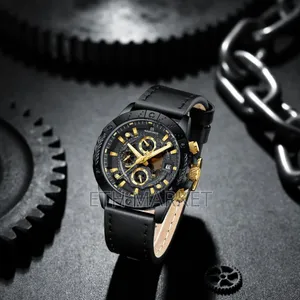 Naviforce Big Dial Luxury Genuine Leather Watch for Men