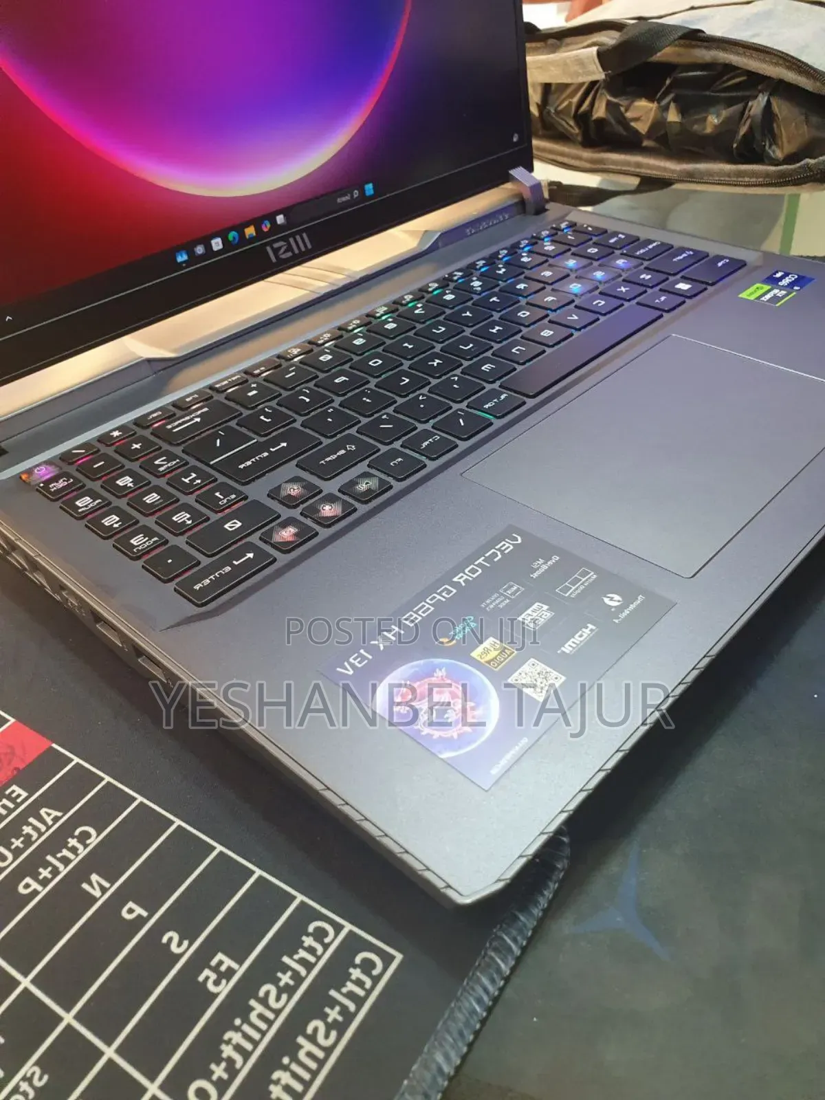 New Laptop MSI Vector 16 HX AI A2XWIG 16GB Intel Core I9 SSD 1T