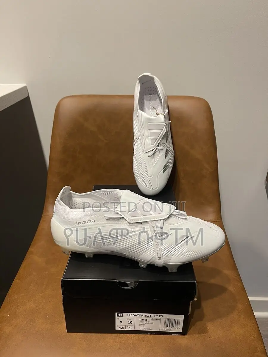 Adidas Predator Elite 30 White Football Cleats Taketa Shoes