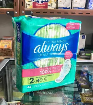 Always Sanitary Pads | Ultra Thin | 44 Pads | Canada