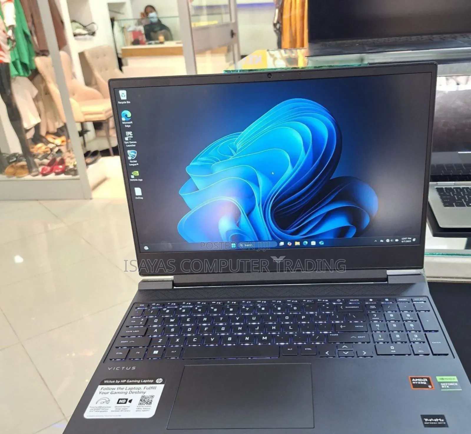 New Laptop HP Victus 15 16GB AMD Ryzen 5 SSD 512GB