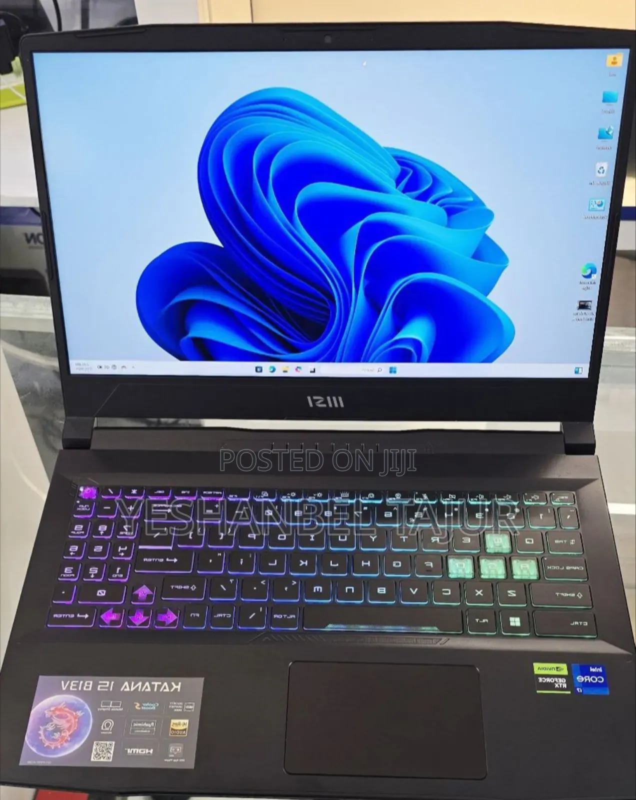 New Laptop MSI Katana 15 16GB Intel Core i7 SSD 512GB